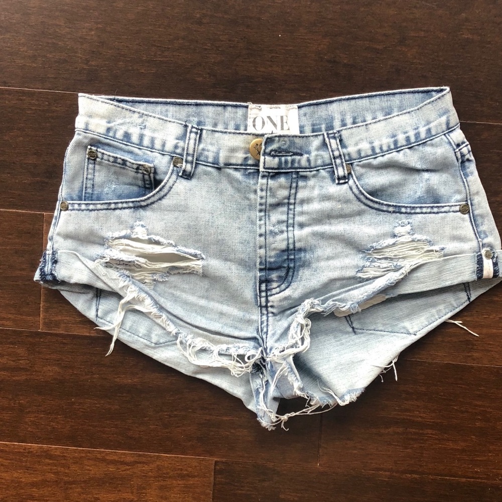 One Teaspoon Bandit Denim Shorts
